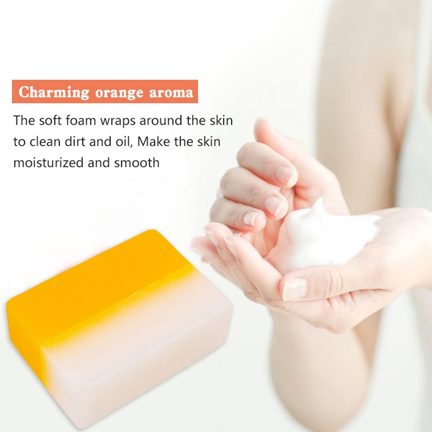 DISAAR BEAUTY Vitamin C Essence Soap Moisturizing Hyaluronic Acid Deep Cleansing Oil Control Anti-Freckle 100g/3.5fl.oz