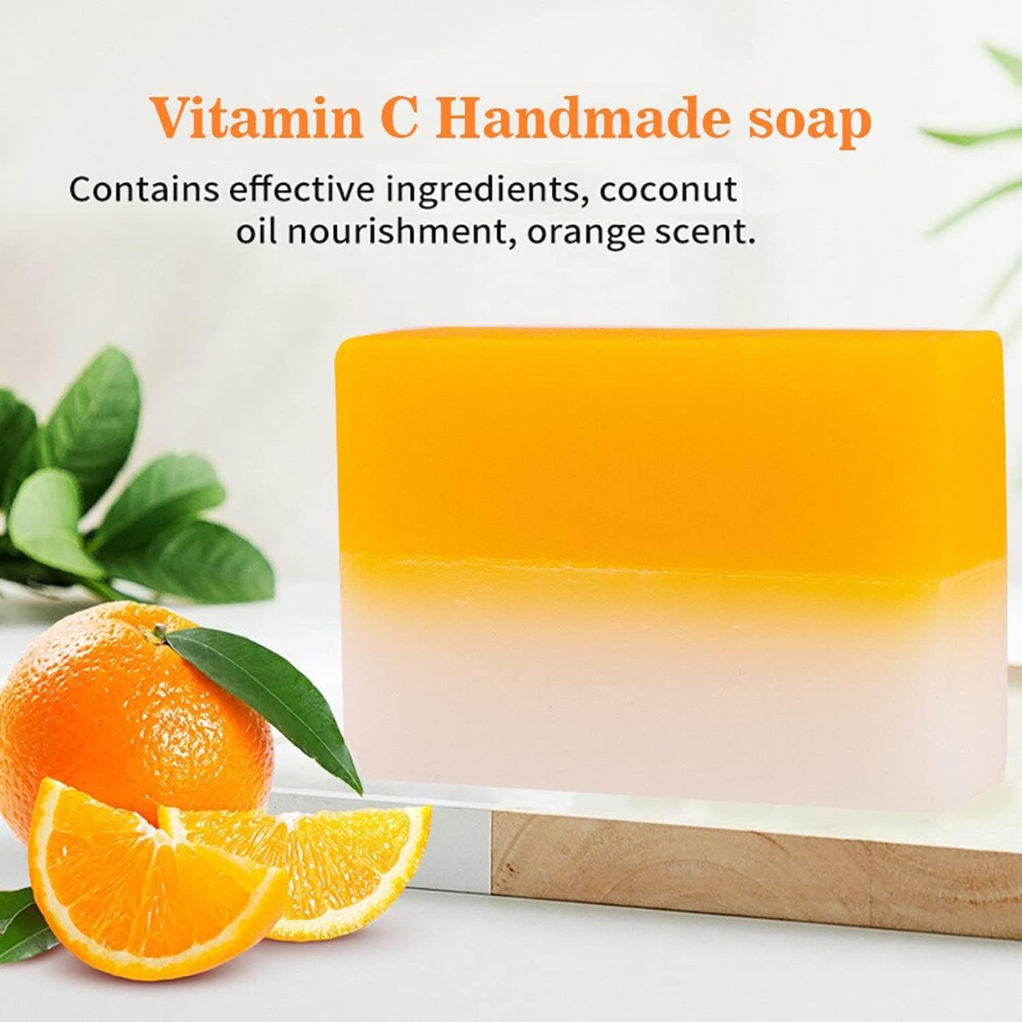 DISAAR BEAUTY Vitamin C Essence Soap Moisturizing Hyaluronic Acid Deep Cleansing Oil Control Anti-Freckle 100g/3.5fl.oz
