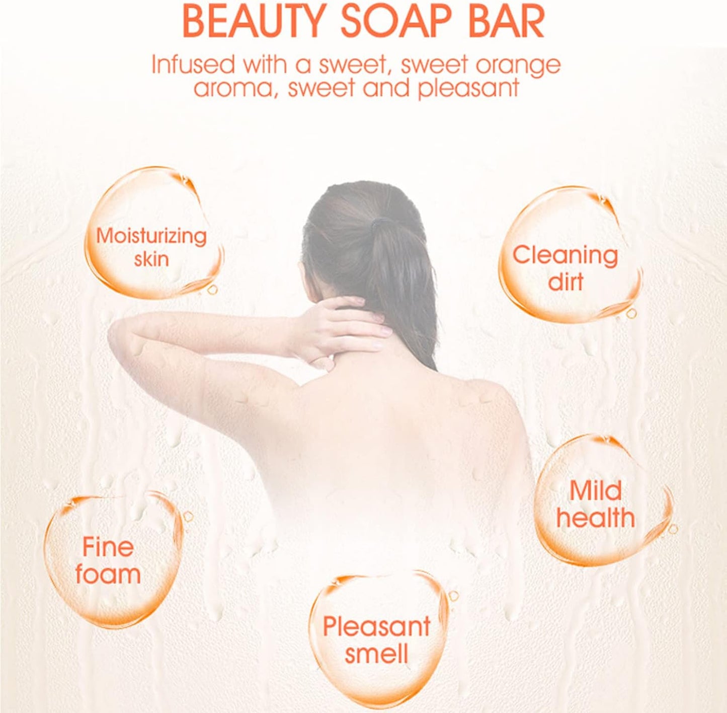 DISAAR BEAUTY Vitamin C Essence Soap Moisturizing Hyaluronic Acid Deep Cleansing Oil Control Anti-Freckle 100g/3.5fl.oz