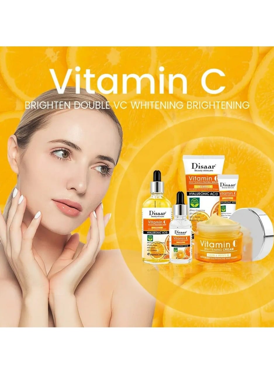 Vitamin C Whitening Brightening Facial Skin Care Series 5 Piece Set